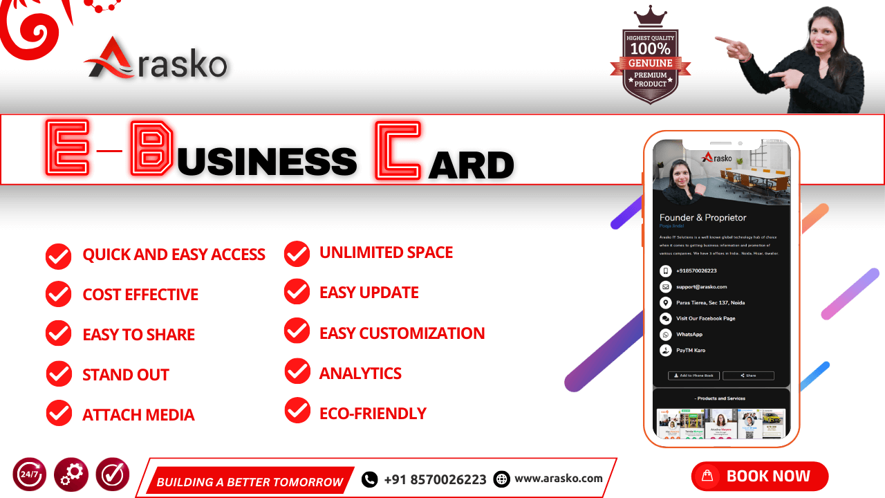 Arosko-E-Business Card Delhi