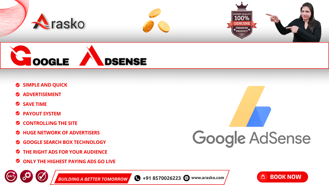 Arasko-Google AdSense in Delhi Noida NCR India