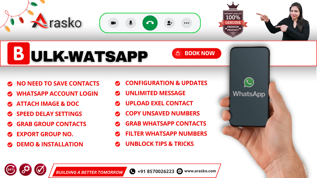 Arosko- Click to WhatsApp Marketing Tool